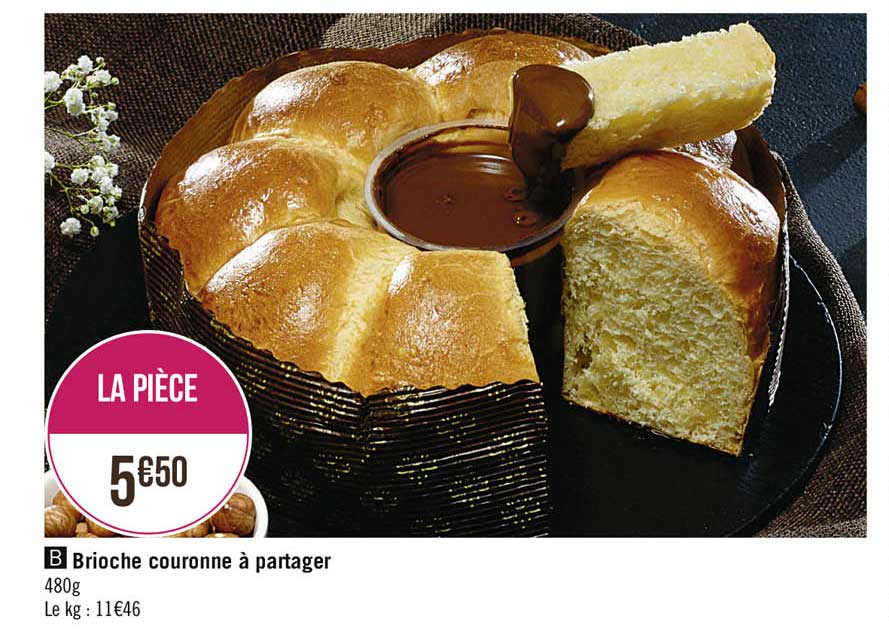 brioche couronne à partager