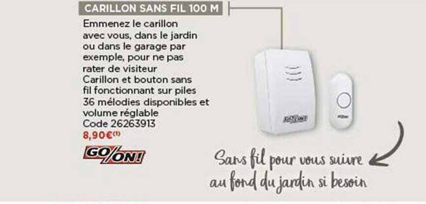carillon sans fil 100 m