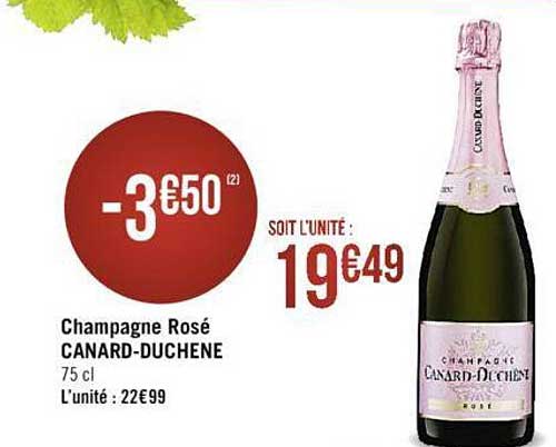 champagne rosé canard-duchêne