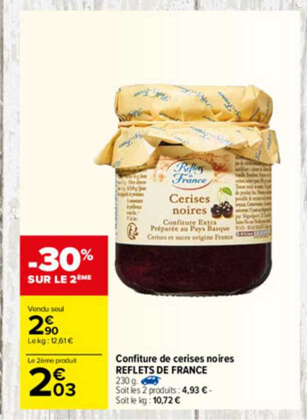 Confiture De Cerises Noires Reflets De France