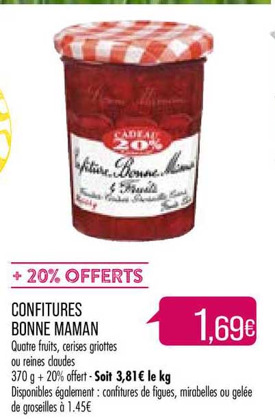 confitures bonne maman