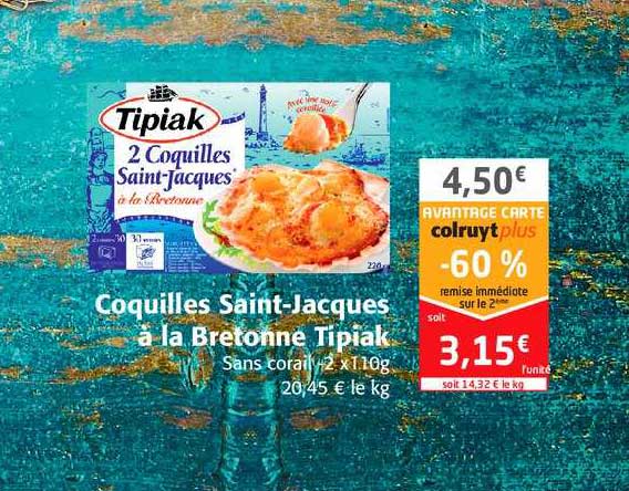 coquilles saint-jacques à la bretonne tipiak