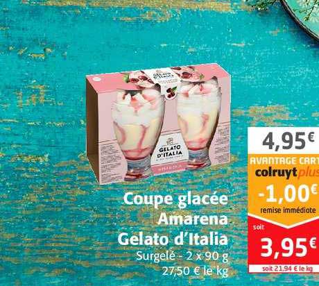 coupe glacée amarena gelato d'italia