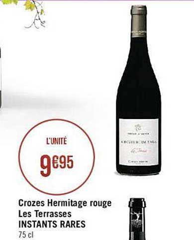 crozes hermitage rouge les terrasses instants rares