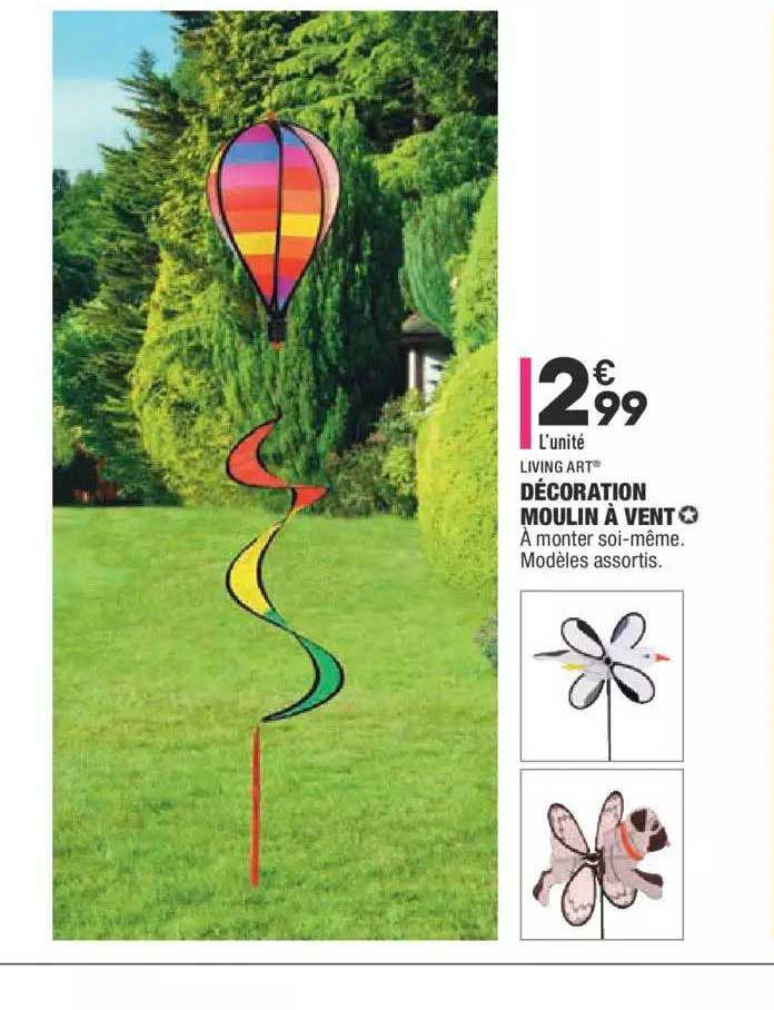 Décoration Moulin à Vent Living Art