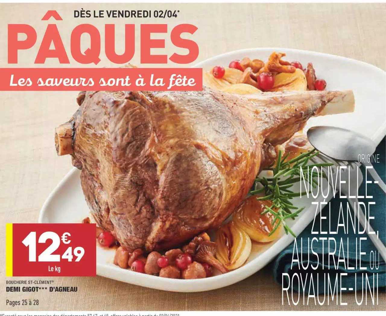 demi gigot d'agneau boucherie st-clément