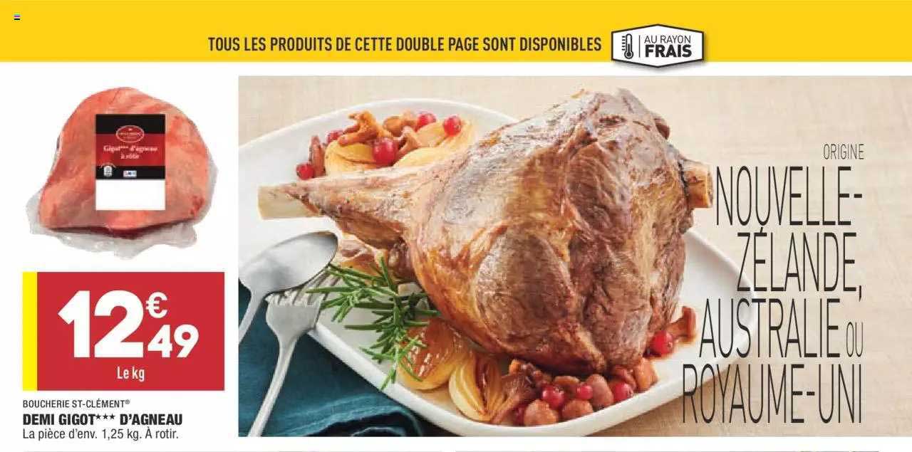 demi gigot d'agneau boucherie st-clément