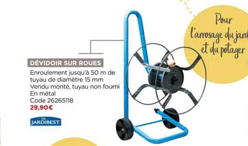 dévidoir sur roues jardibest