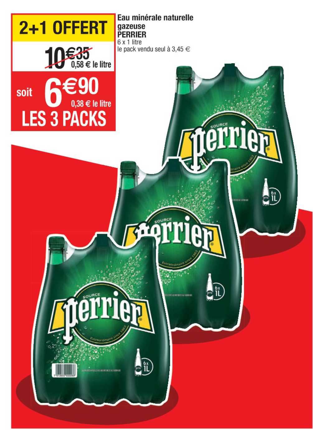 Eau Minérale Naturelle Gazeuse Perrier