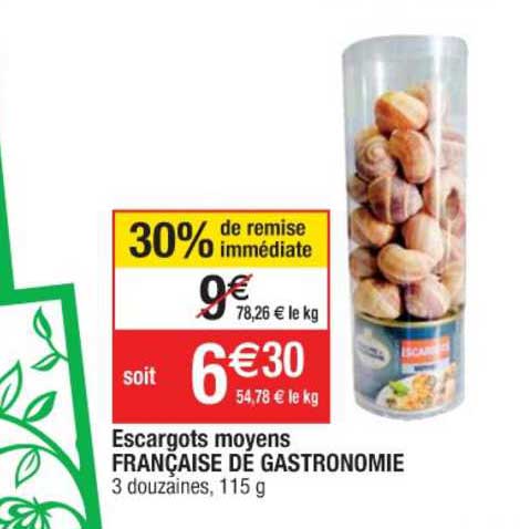 Escargots Moyens Française De Gastronomie