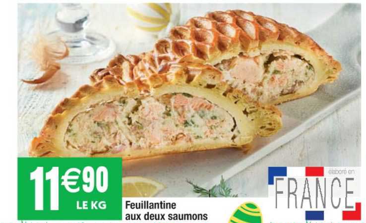 feuillantine aux deux saumons