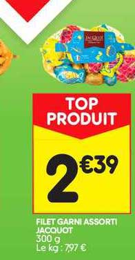 filet garni assorti jacquot