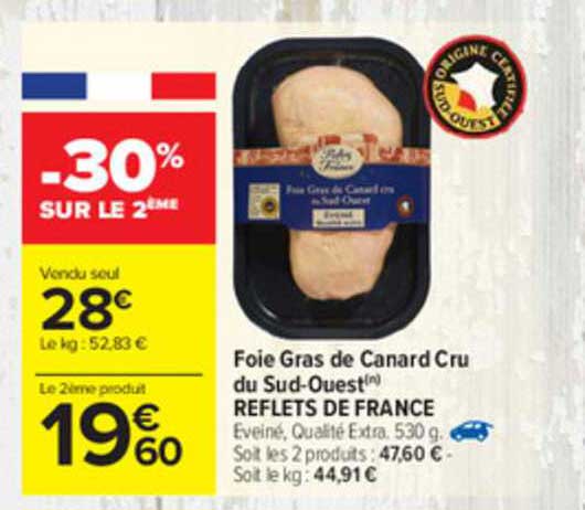foie gras de canard cru du sud-ouest reflets de france