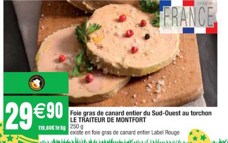 foie gras de canard entier du sud-ouest au torchon le traiteur de montfort