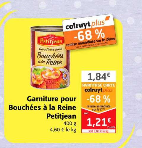 garniture pour bouchées à la reine petitjean