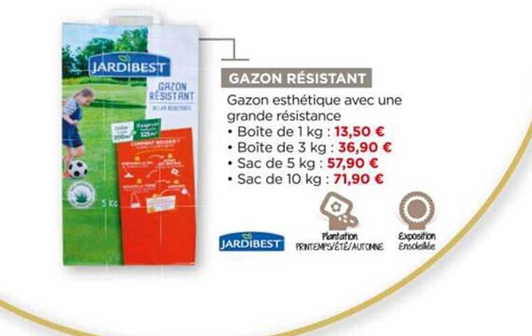 gazon résistant jardibest