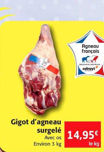 gigot d'agneau surgelé