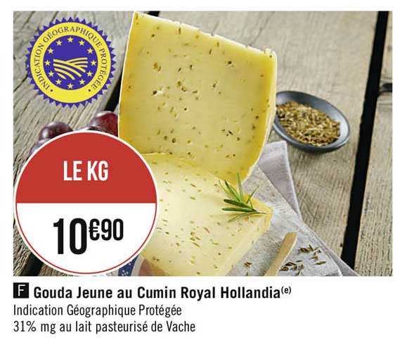 Gouda Jeune Au Cumin Royal Hollandia