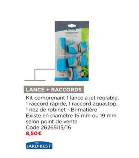 lance + raccords jardibest
