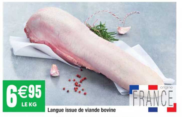langue issue de viande bovine