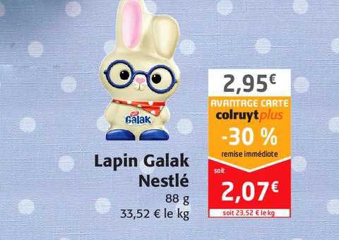 lapin galak nestlé