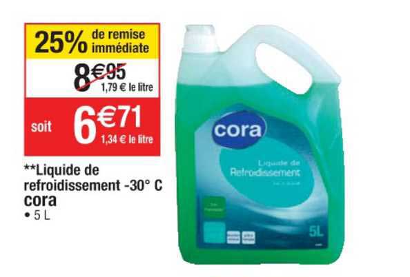 Liquide De Refroidissement -30° C Cora