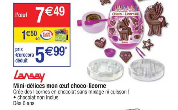 Mini-délices Mon œuf Choco-licorne Lansay