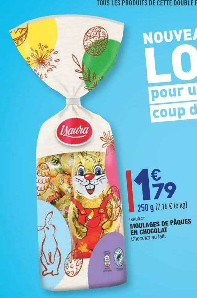 moulages de pâques en chocolat isaura