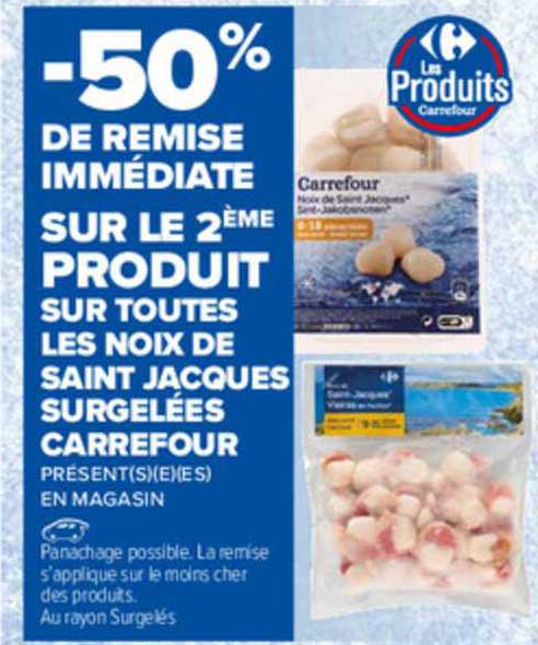 noix de saint jacques surgelées carrefour