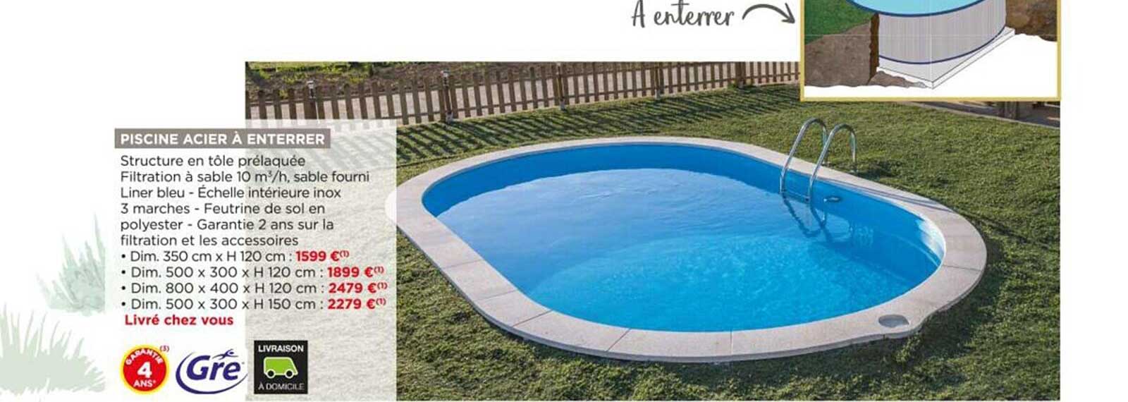 piscine acier à enterrer
