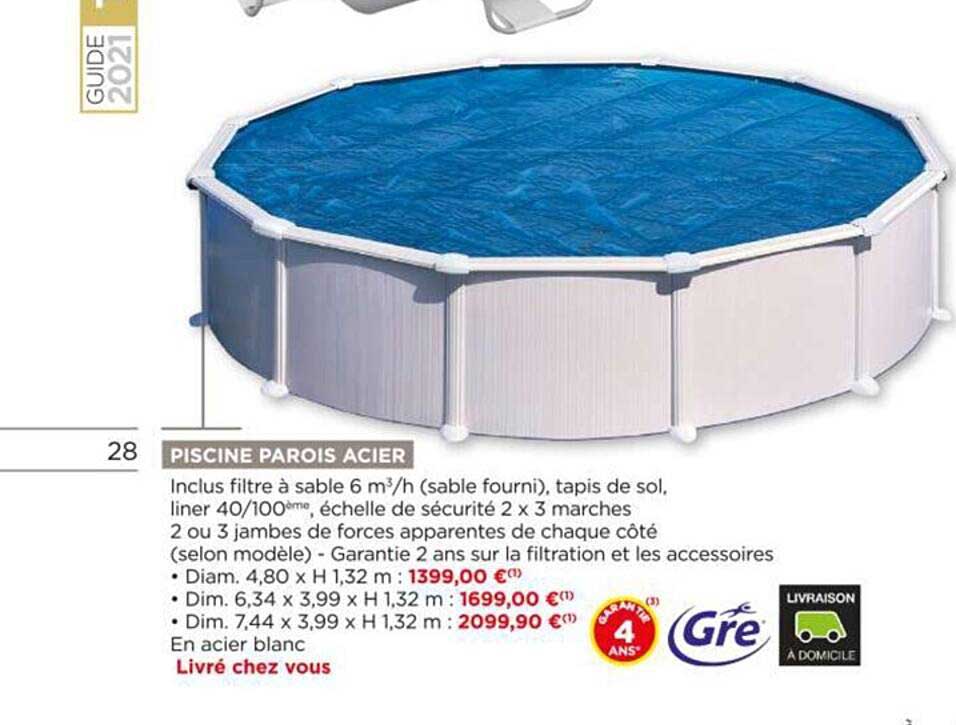 piscine parois acier