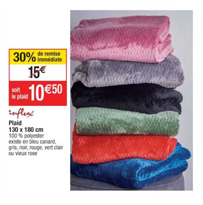 Plaid 130 X 180 Cm Influx