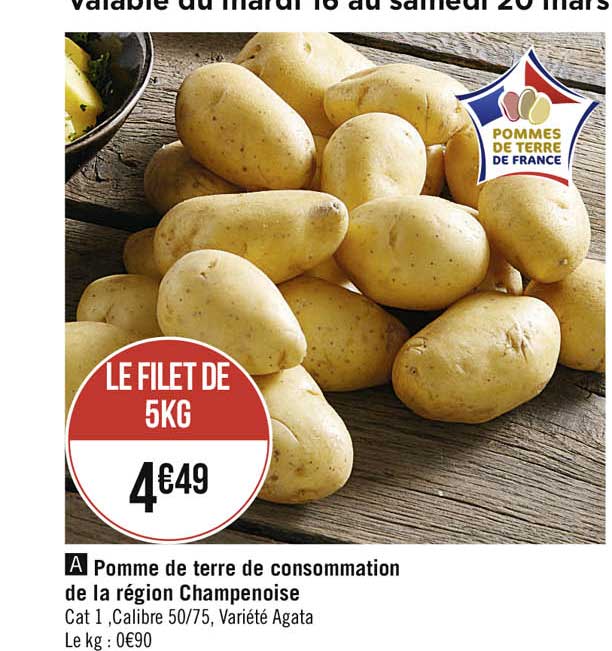 Pomme De Terre De Consommation De La Région Champenoise