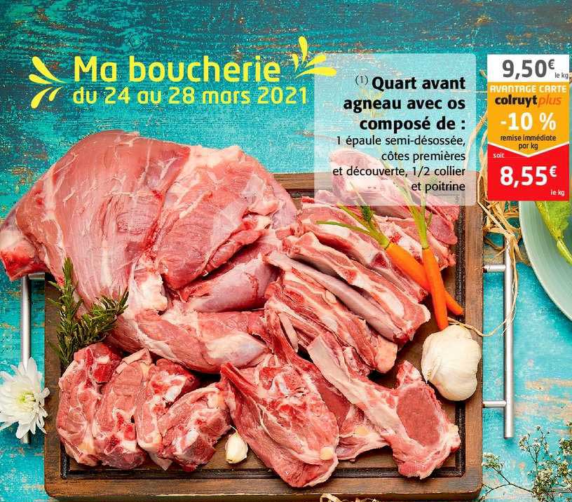 quart avant agneau avec os