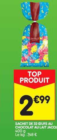 Sachet De 32 Oeufs Au Chocolat Au Lait Jacquot