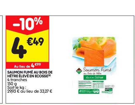 Saumon Fumé Au Bois De Hêtre élevé En écosse