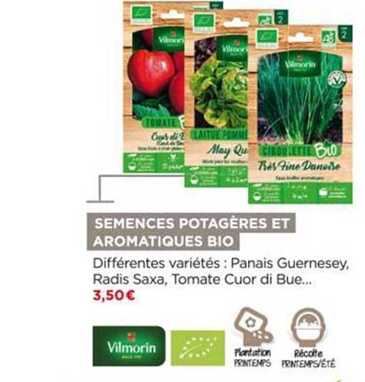 semences potagères et aromatique bio