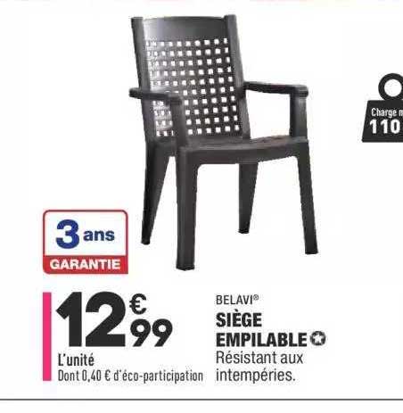 Siège Empilable Belavi