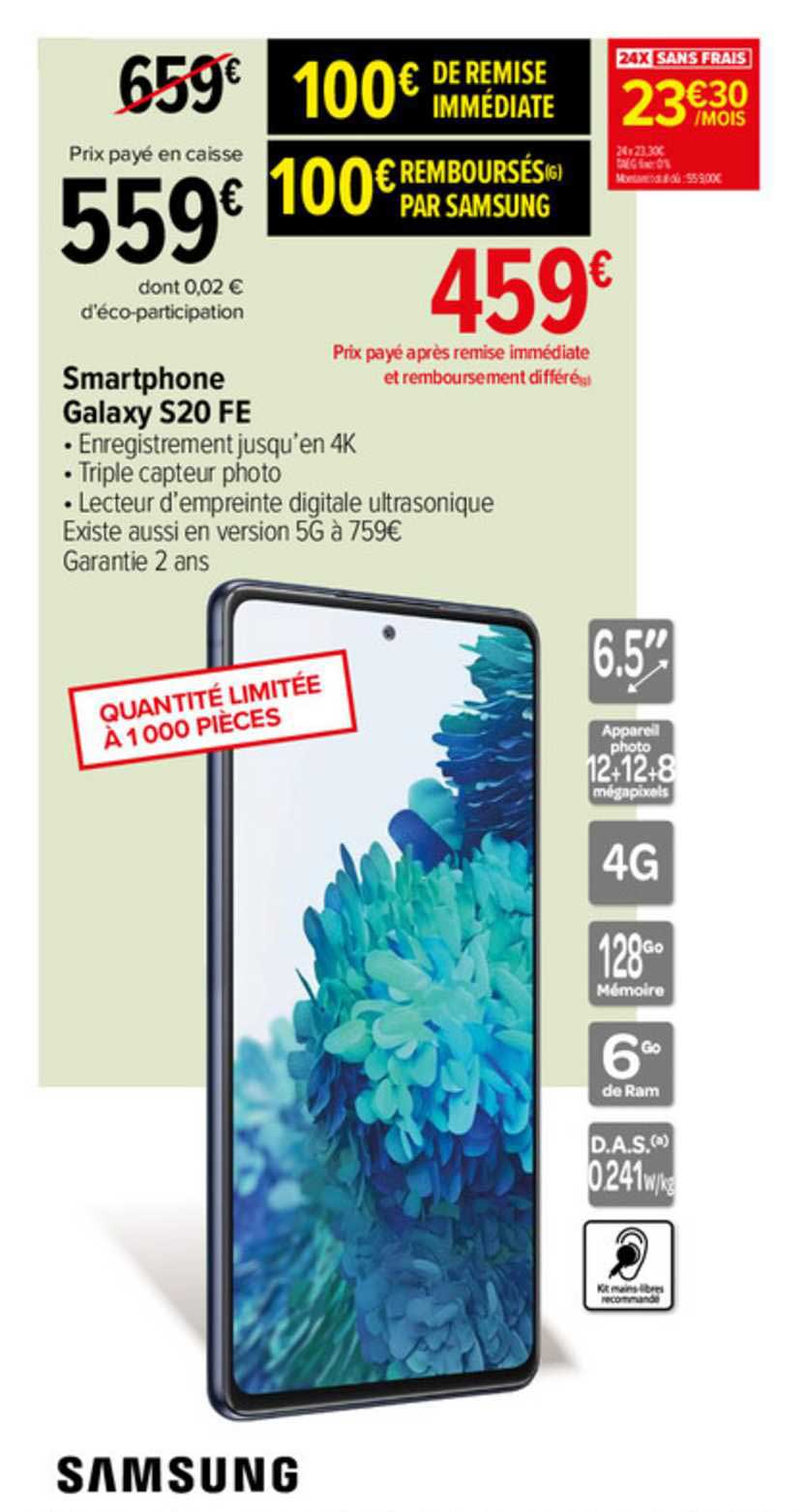 smartphone galaxy s20 fe samsung