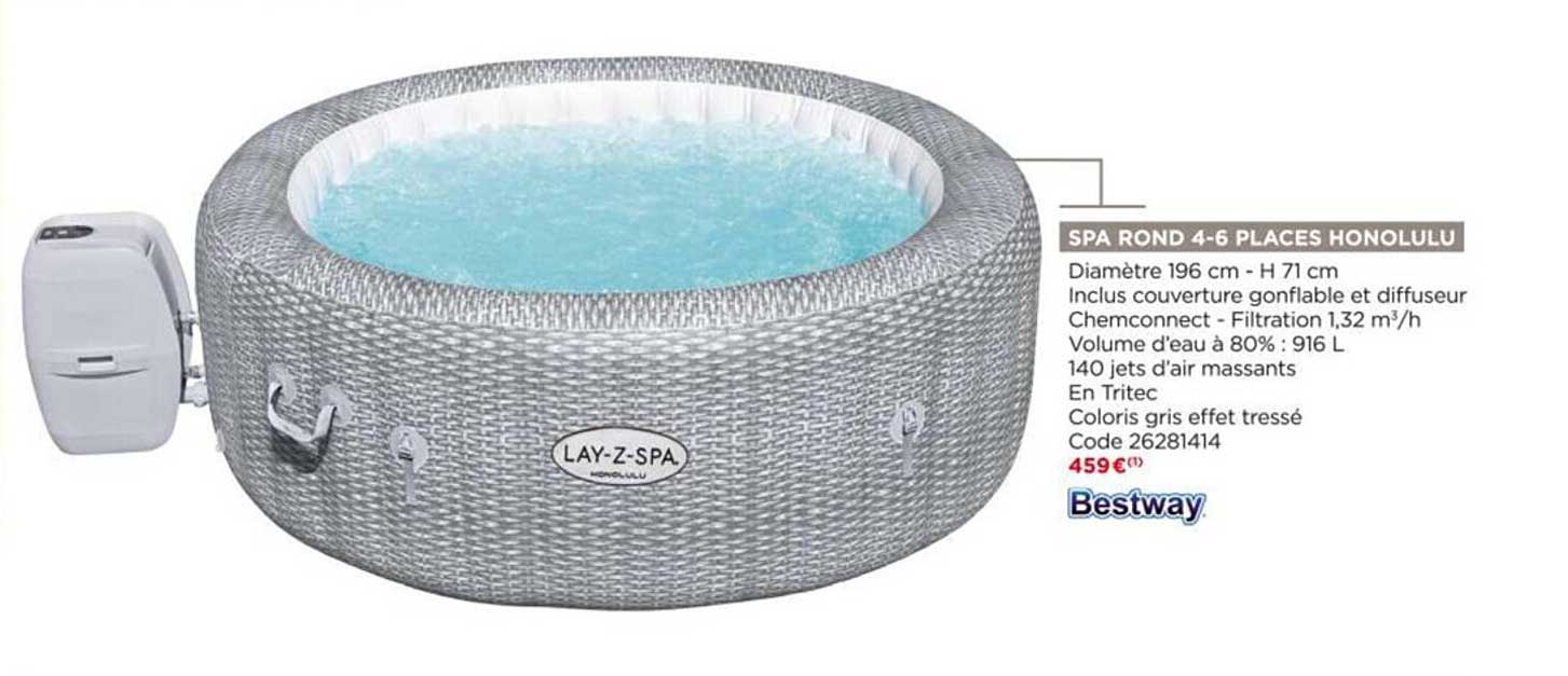 spa rond 4-6 places honolulu bestway