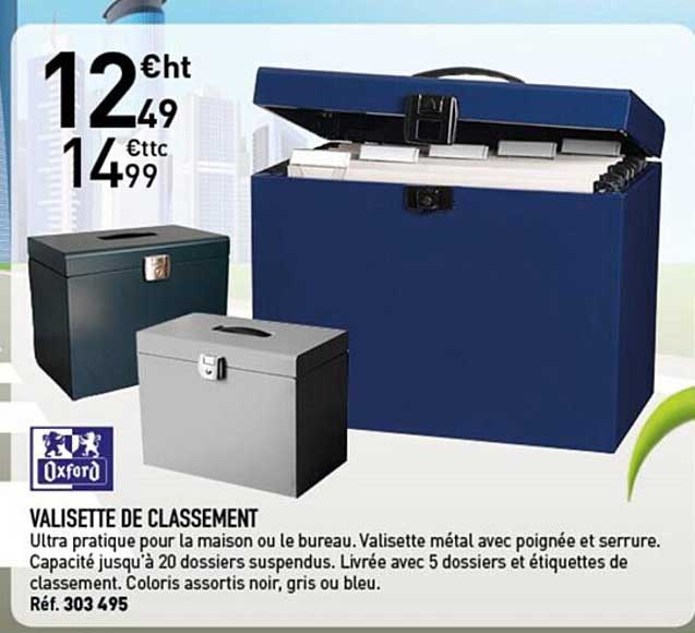 Valisette De Classement Oxford