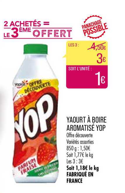 Yaourt à Boire Aromatisé Yop