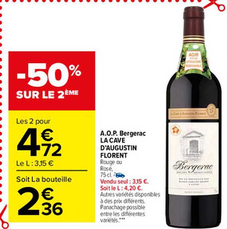 a.o.p. bergerac la cave d'augustin florent