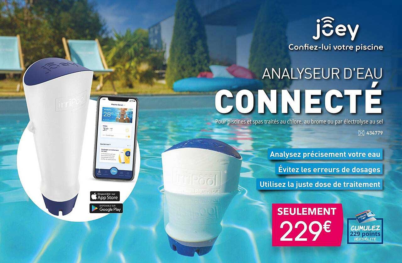 analyseur d'eau connecté joey