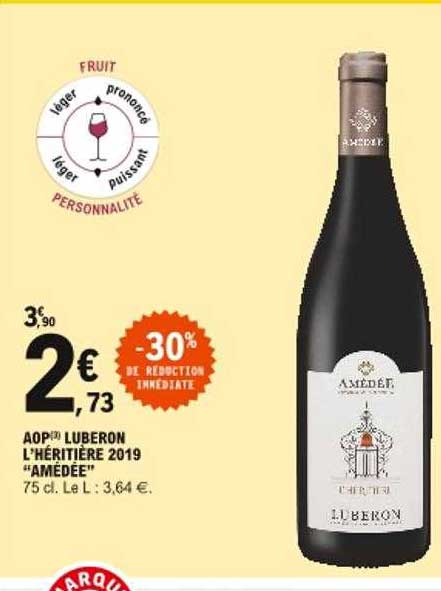 aop luberon l'héritière 2019 "amédée"