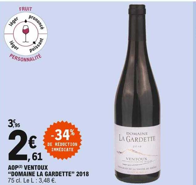 aop ventoux "domaine la gardette" 2018