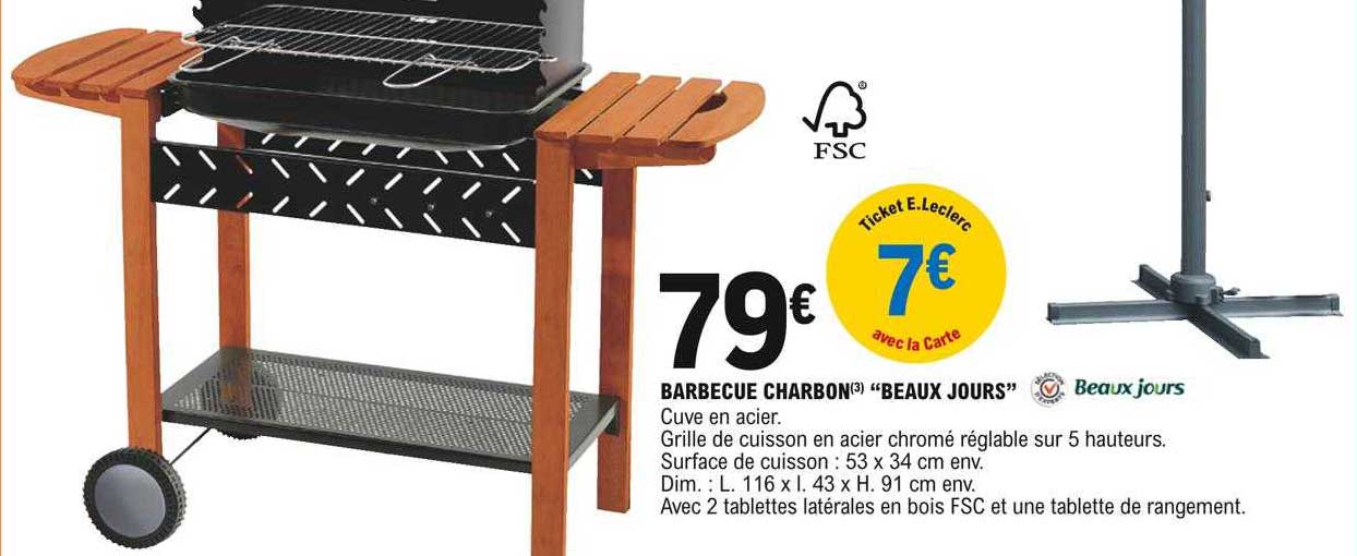 Barbecue Charbon "beaux Jours "