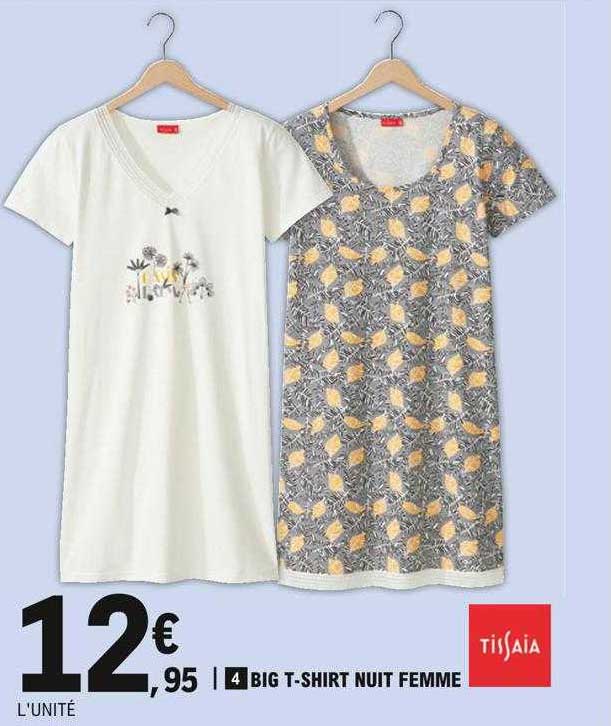 big t-shirt nuit femme tissaia