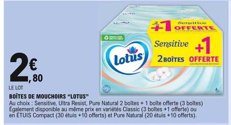 Boîtes De Mouchoirs "lotus"