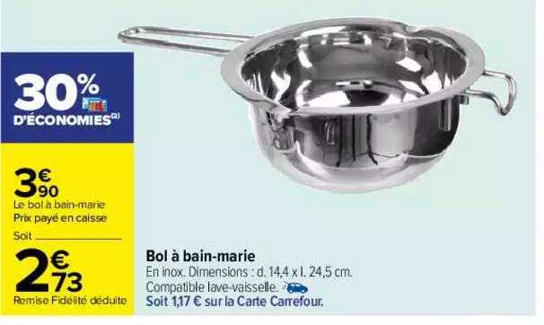 bol à bain-marie